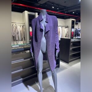 Gorgeous purple cardigan- Sarah Pacini - made in Italy -